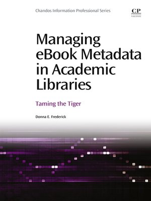 cover image of Managing eBook Metadata in Academic Libraries